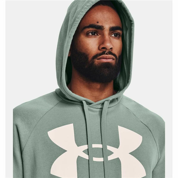 Herren Sweater mit Kapuze Under Armour Rival Big Logo grün