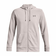 Sportjackefür Herren Under Armour Rival Hellgrau Mit Kapuze