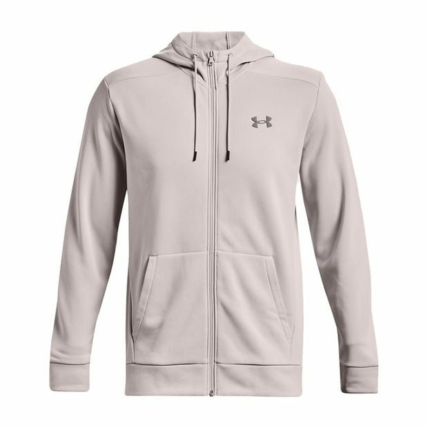 Sportjackefür Herren Under Armour Rival Hellgrau Mit Kapuze