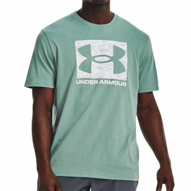 Herren Kurzarm-T-Shirt Under Armour Camo Boxed Logo Aquamarin