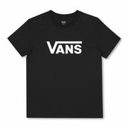 Damen Kurzarm-T-Shirt Vans Drop V SS Crew-B W Black Schwarz