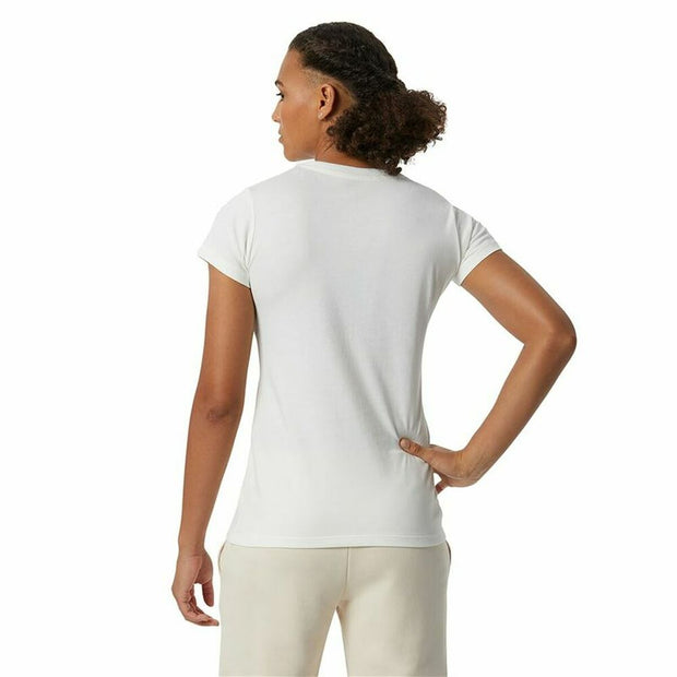 Damen Kurzarm-T-Shirt Essentials Stacked Logo New Balance WT91546_SST Weiß