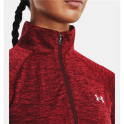 Damen Sweater ohne Kapuze Under Armour Tech Twist Dunkelrot