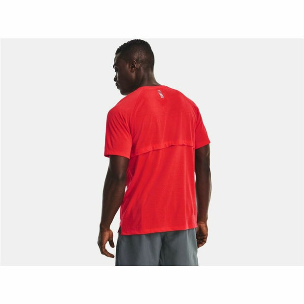Herren Kurzarm-T-Shirt Under Armour Streaker Rot