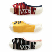 Socken Vans Striper 3 Paar Dunkelrot (36-41)