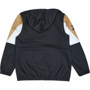 Sportjackefür Herren Mitchell & Ness Philadelphia 76ers Basketball Schwarz