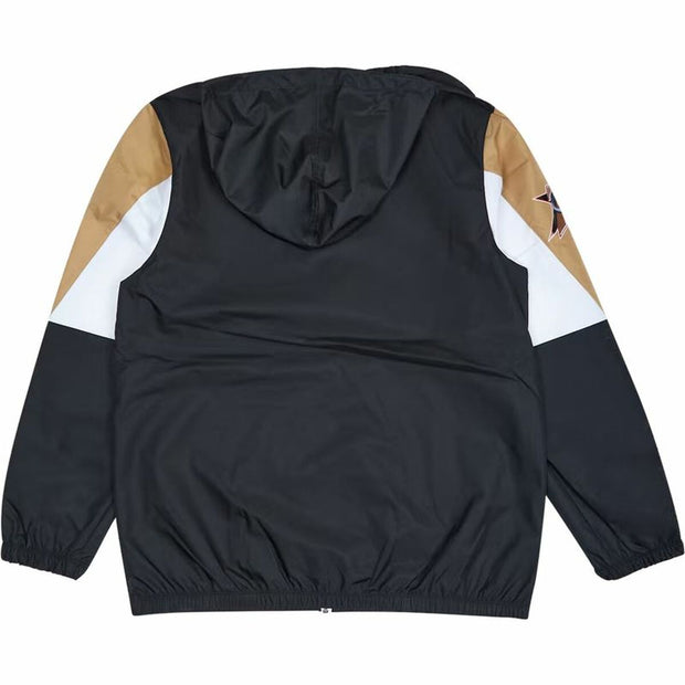 Sportjackefür Herren Mitchell & Ness Philadelphia 76ers Basketball Schwarz