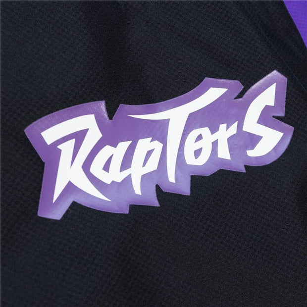 Sportjackefür Herren Mitchell & Ness Toronto Raptors Basketball Schwarz