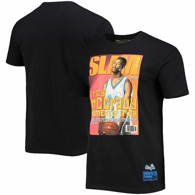 Herren Kurzarm-T-Shirt Mitchell & Ness Orlando Magic McGrady Schwarz