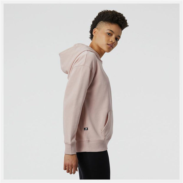 Damen Sweater mit Kapuze New Balance Essentials Candy Rosa