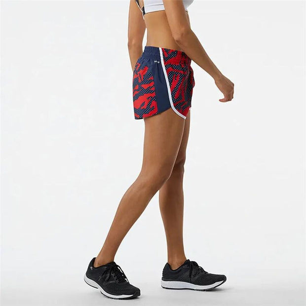 Herren-Sportshorts New Balance Printed Accelerate Rot