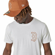 Herren Kurzarm-T-Shirt New Era Boston Red Sox  Weiß