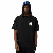 Herren Kurzarm-T-Shirt New Era Los Angeles Dodgers MLB City Graphic Oversized Schwarz