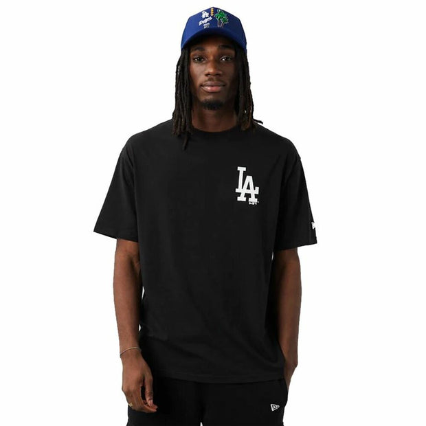 Herren Kurzarm-T-Shirt New Era Los Angeles Dodgers MLB City Graphic Oversized Schwarz