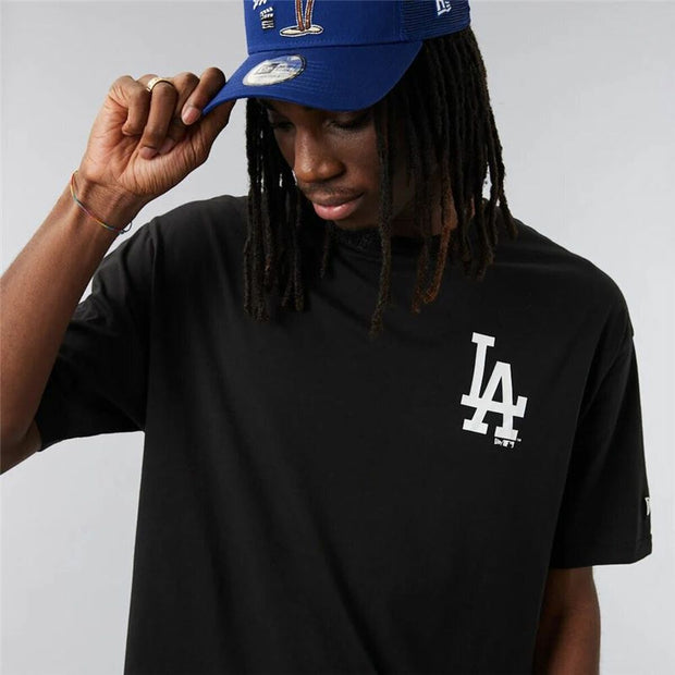 Herren Kurzarm-T-Shirt New Era Los Angeles Dodgers MLB City Graphic Oversized Schwarz