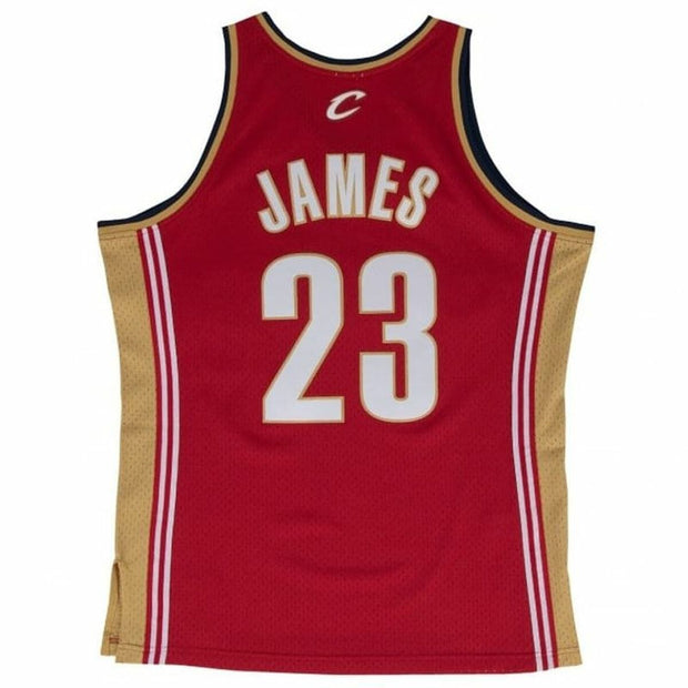 Basketball-T-Shirt Mitchell & Ness Lebron James Cleveland Cavaliers Rot