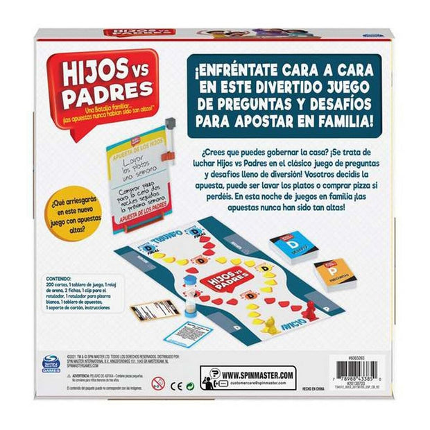 Board game Spin Master Hijos vs Padres 206 Pieces