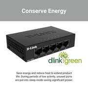 Desktop Switch D-Link DGS-105GL RJ45 x 5