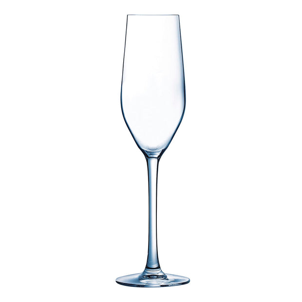 Abgeplattetes Glas Champagner und Cava Arcoroc Mineral Glas 6 Stück (160 ml)