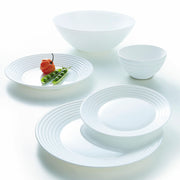Flad plade Luminarc Harena Weiß Glas (Ø 25 cm)