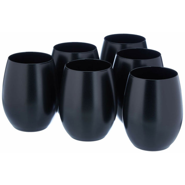 Gläserset Chef&Sommelier Primary Schwarz Glas 6 Stück (36 cl)