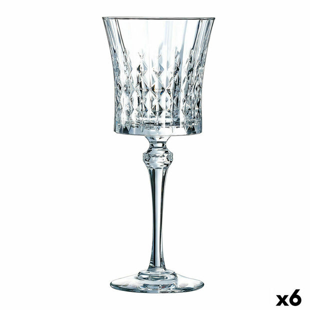 Weinglas Cristal d’Arques Paris Lady Diamond Durchsichtig Glas (19 cl) (Pack 6x)
