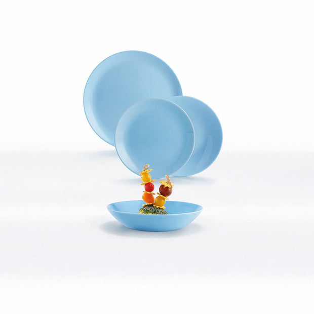 Geschirr Luminarc Diwali Blau Glas (18 Stücke)