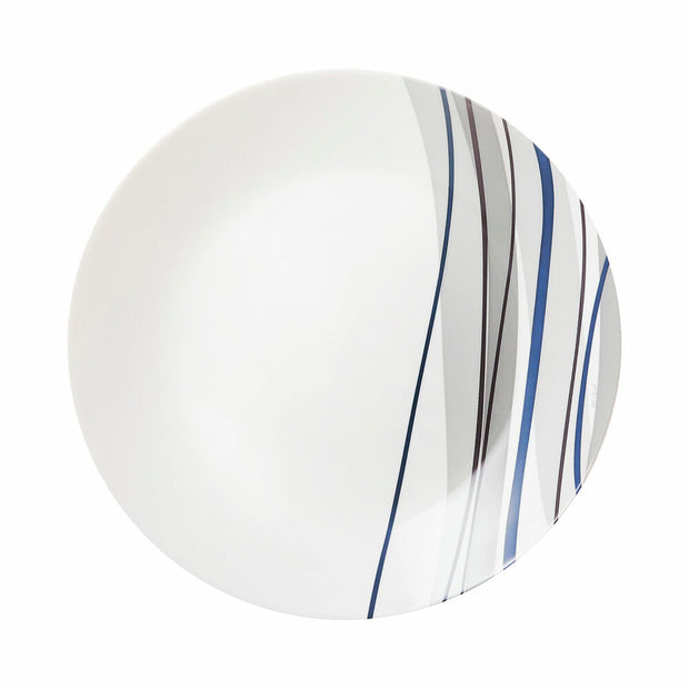 Geschirr Arcopal Athenais Blau Weiß Glas (18 Stücke)