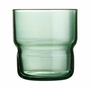 Becher Arcoroc Log Brush grün Glas (22 cl) (6 Stück)