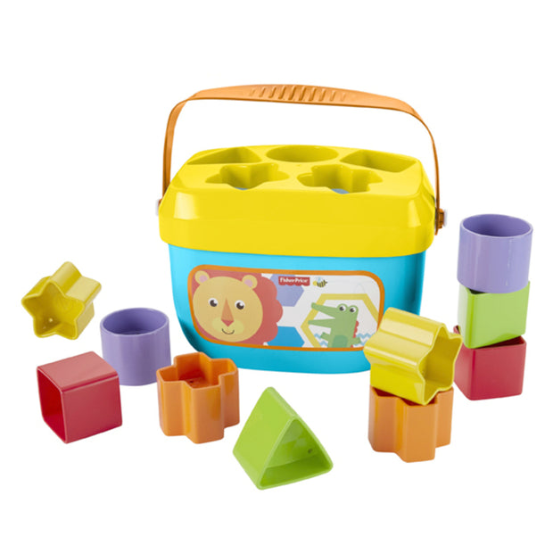 Basket with Building Blocks Mattel 10 pcs (6+ months)