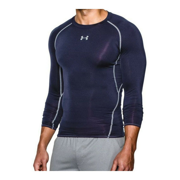 Langarm-Kompressionsshirt für Herren Under Armour 1257471-410  Marineblau