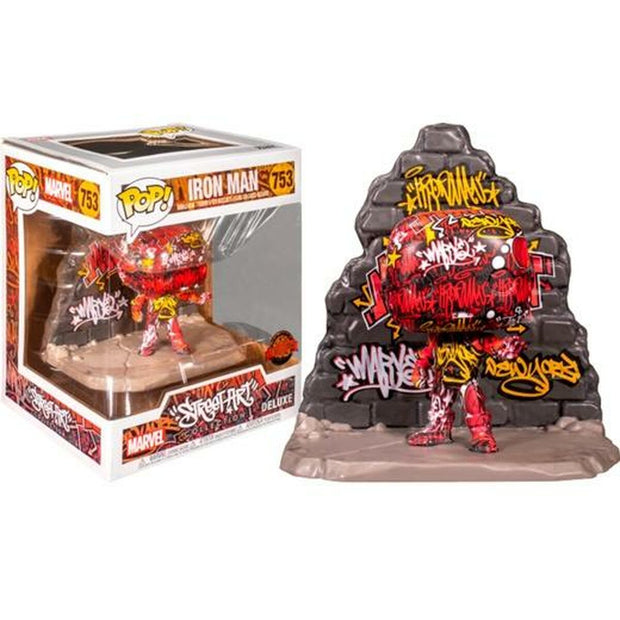 Action Figure Funko POP MARVEL DELUXE IRON MAN STREET ART GRAFITTI DECO Nº 753