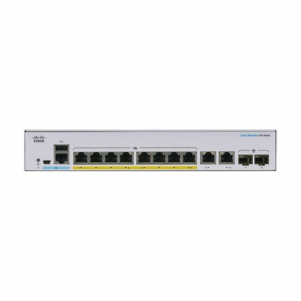 Switch CISCO CBS350-8P-E-2G-EU    White