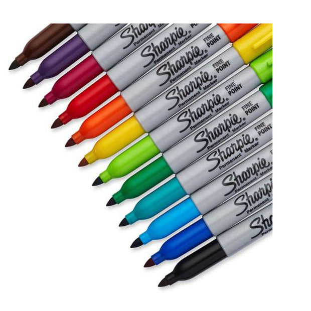 Set of Felt Tip Pens Sharpie Multicolour Permanent 28 pcs 1 Unit