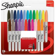 Set of Felt Tip Pens Sharpie 24 Pieces Permanent 1 Unit