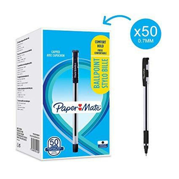 Pen Paper Mate Brite Black 0,7 mm (50 Units)