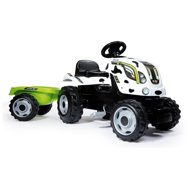 Tractor Smoby Pedal Tractor Farmer XL Cow + Trailer