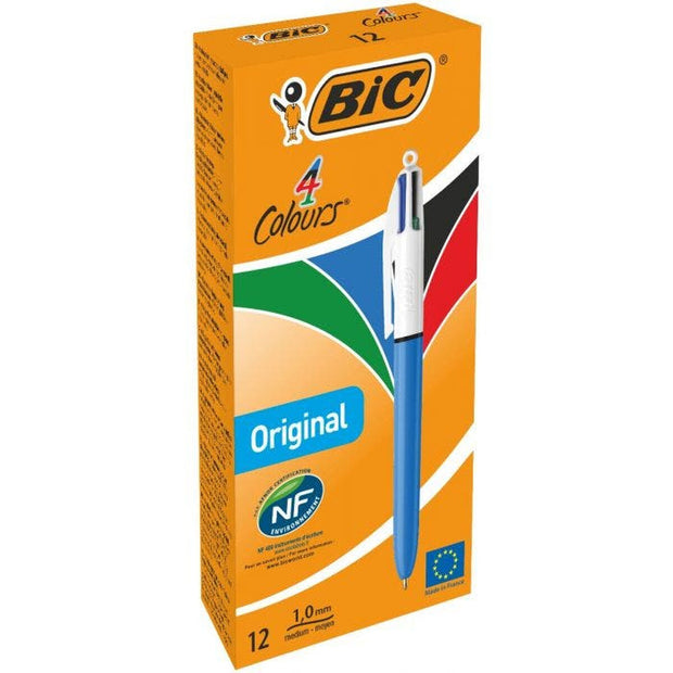 Pen Bic Original Rechargeable 4 colours 12 Units