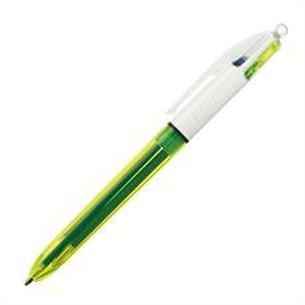 Pen Bic Fluor 4 colours Fluorescent 12 Units