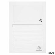 Subfolder Exacompta Super Transparent window White A4 (100 Units)