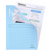 Subfolder Exacompta Super Transparent window Blue A4 (100 Units)