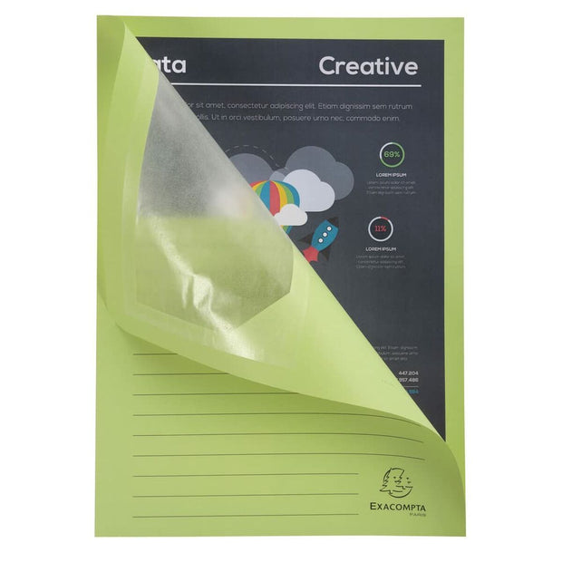 Subfolder Exacompta Super Transparent window Green A4 (100 Units)