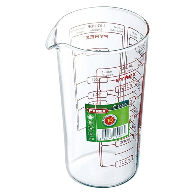 Becher Pyrex Classic Vidrio Durchsichtig Glas (0,5 L)