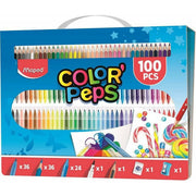 Drawing Set Maped Color'Peps Briefcase (100 Pieces)