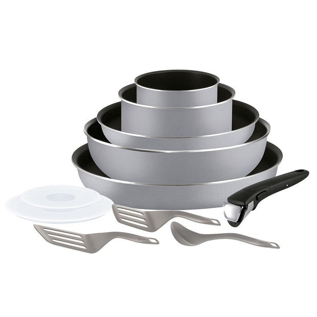 Topfset Tefal Ingenio Essential Cookware Grau 11 Stücke