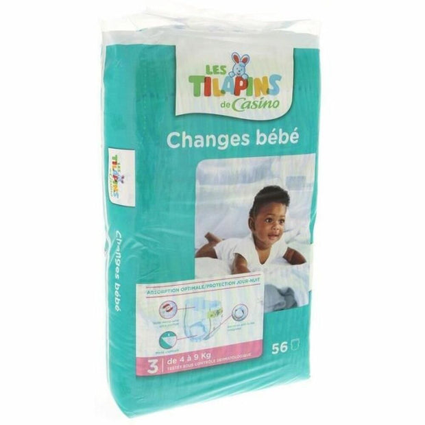 Nappies LES TILAPINS Size 3 (56 uds)