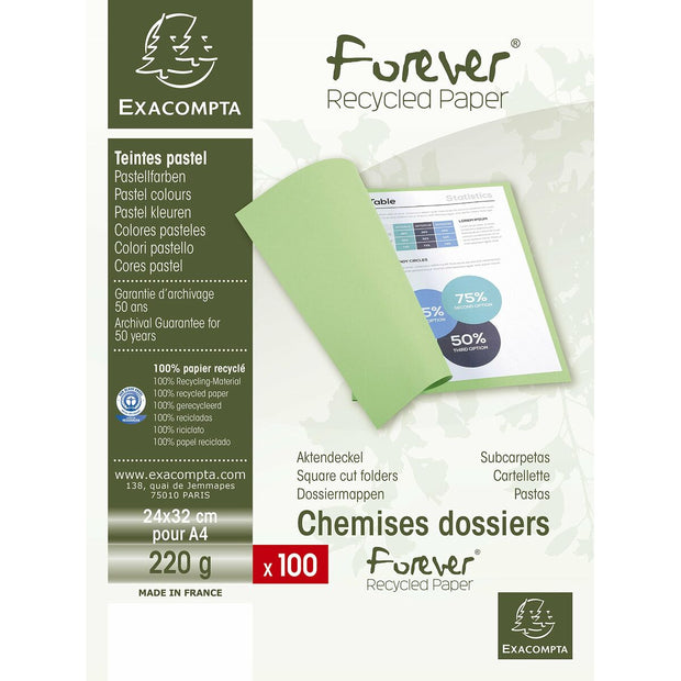 Subfolder Exacompta Forever Orange A4 (100 Units)