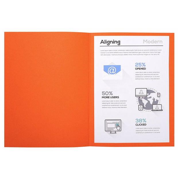 Subfolder Exacompta Forever Orange A4 (100 Units)