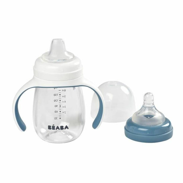 Training Glass Béaba Blue 210 ml 2-in-1