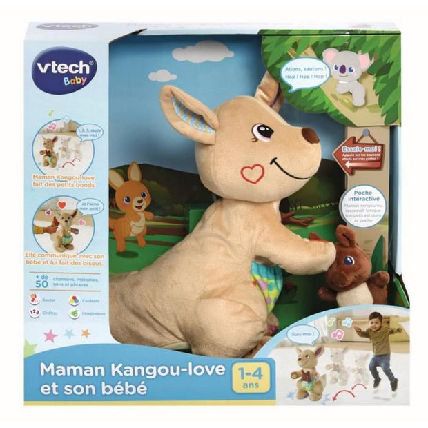 Motion-animated Stuffed Animal Vtech 80-522605 with sound Kangaroo